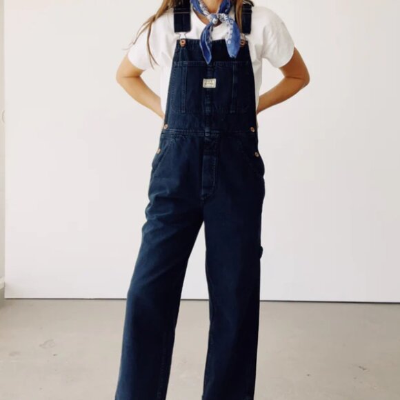 Hey Gang Miner Overalls - Black Size 1 - Picture 1 of 6